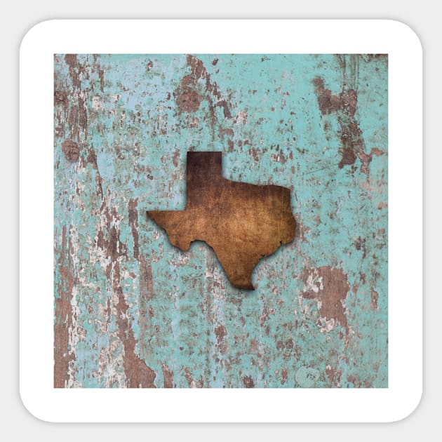 Rustic Texas Sticker by Jared S Davies